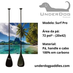 Remo Underdog Paddles SUP Surf PRO 72 Full Carbono