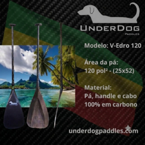 Remo Underdog Paddles V-Edro 120 (EXCLUSIVO NAXS VA'A Rastafári)